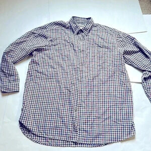 Wrangler rugged wear plaid print button down size 2x